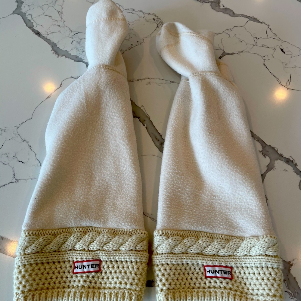 Hunter boot inserts, worn with size 7 boots